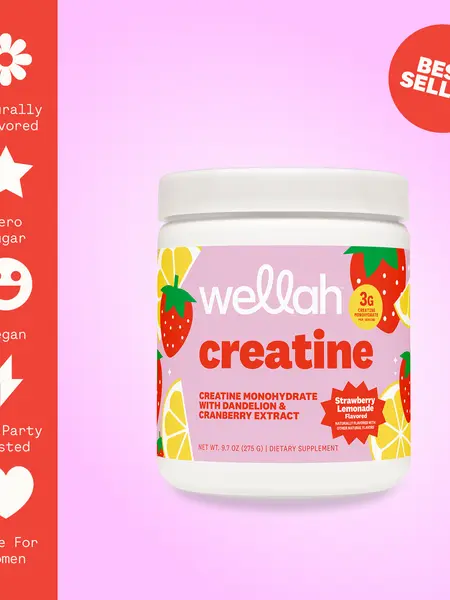 Wellah Nutrition Creatine Monohydrate - 50 Servings, 3g Creatine, Supports Energy, Muscle Recovery & Strength, Cognitive Health Dietary Supplement Powder