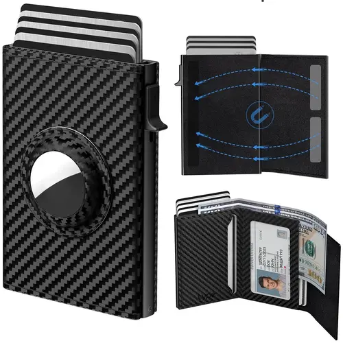 Men's Business Minimalist Bifold Wallet with RFID Blocking, Multi Card Slot for Men for Daily Use, Durable Wallet, Rfid Protected Wallet, RFID Blocking Wallets