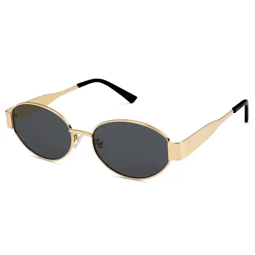 SOJOS Retro Oval Sunglasses for Women Men Trendy Sun Glasses Classic Shades UV400