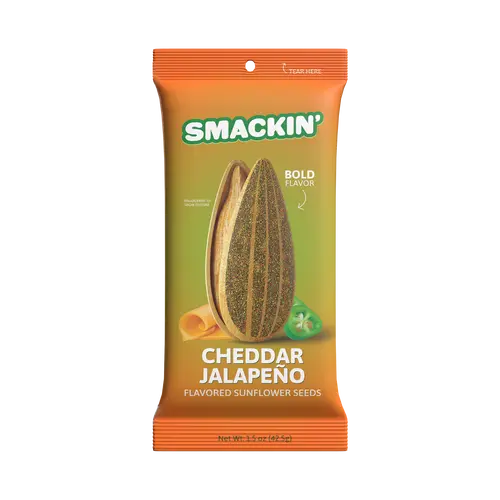 Cheddar Jalapeño Sunflower Seed Sampler Pack, 6 Total 1.5 Ounce Single Serve Bags