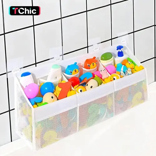 Mesh Bath Toy & Travel Toiletry Bag, Toiletries Travel Bag, Travel Cosmetic Bag, Large Capacity Bath Storage Bag, Summer 2024 Fashion Bathtub Toy Organizer, without Toy and Pendant, Net Bag, Travel Essentials