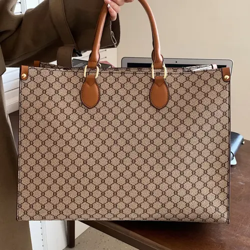 Fashionable Plaid Pattern Tote Bag, Casual Versatile Shoulder Bag for Women, Trendy Commuter Bag for Daily Use, Elegant Commuter Bag, Fashionable Patterned Bag, Stylish Versatile Bag