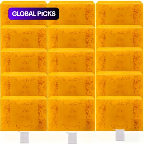Lemon Turmeric & Kojic Acid Skincare Soap Bar Set, 15pcs/set Brightening and Hydrating Face & Body Cleansing Soap, Body Face Wash, Gentle Moisturizing Cleanser Moisturizer #GLOBAL PICKS
