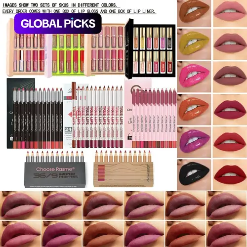 12 Color Matte Velvet Liquid Lipstick Set, Long-Lasting Non-Stick Formula, Includes 12 Matte Lip Liner Pencils, Perfect for Makeup Enthusiasts, Liquid Lipstick Kit