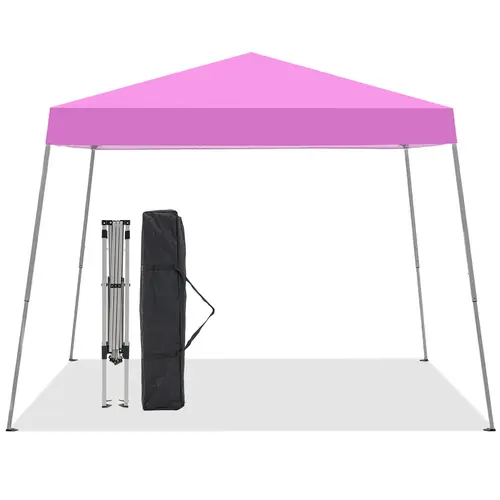 【Clearance】GDY 10×10 Pop-up Canopy Tent Slant Leg Portable Gazebo Canopy Outdoor With Carrying Bag