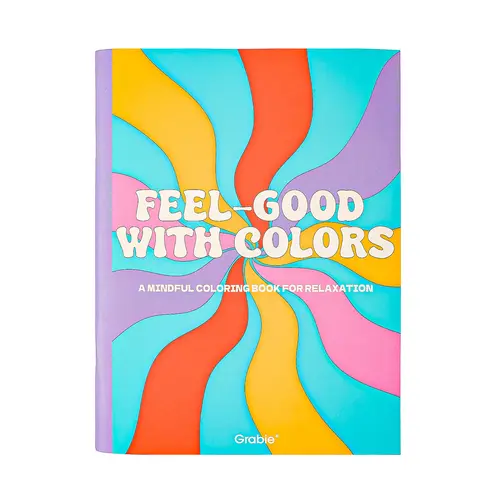 Grabie 'Feel Good with Colors' Coloring Book, Simple Coloring Book for Adults, DealsForYouDays
