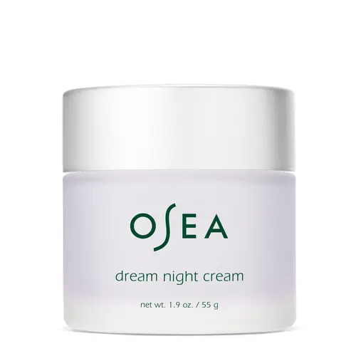 OSEA Dream Night Cream - Overnight Bio Retinol Moisturizer for Hydrating & All Skin Types 1.9 oz with Hyaluronic Acid & Exfoliant