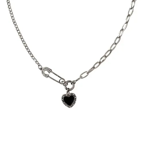 Dainty Love Heart Necklace, Dainty Layering Jewelry for Women, Daily Versatile Chain Accessory with Subtle Charm for Effortless Style