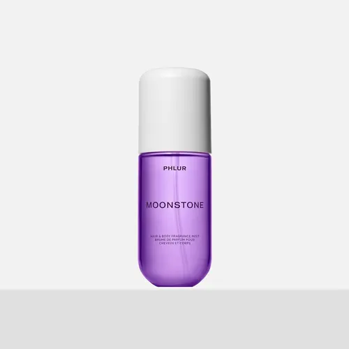 PHLUR Moonstone Body Mist - Travel Size Hair & Body Fragrance Mist with Black Currant, Green Apple, Geranium & Amber (3 fl oz)