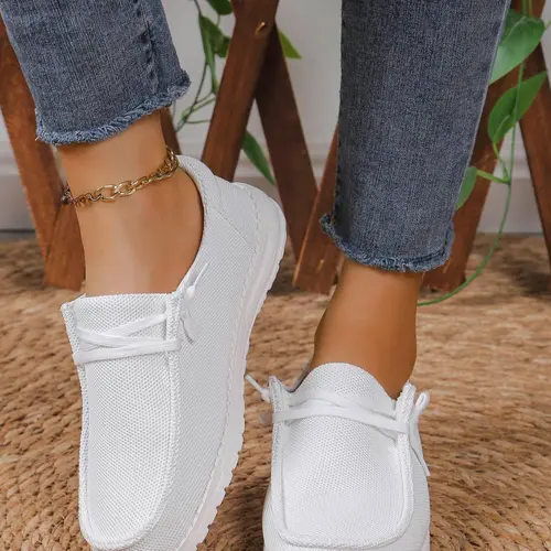 Women's Casual Comfortable Low Top Slip on Shoes, 1 Pair Lightweight Breathable Comfortable Sports Running Shoes for Daily Wear, Perfect for Students and Outdoor Sports, Breathable Summer Footwear