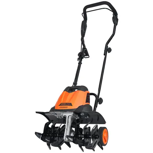 【toolupgrade】VEVOR 10/12 Amp Electric Tiller, Corded Electric Tiller/Cultivator, Steel Mn Tines, Rototiller for Garden Lawn Soil Digging