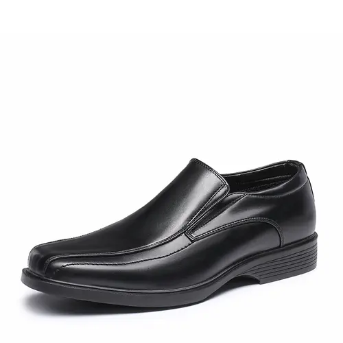 BRUNO MARC Men's Closed-Toe Classical Style Comfortable Easy Peasy Elegant Wide Leather Slip-On Dress Loafers - Work Office Shoes, Summer Footwear, Comfortable Loafers, Classical Style Loafers