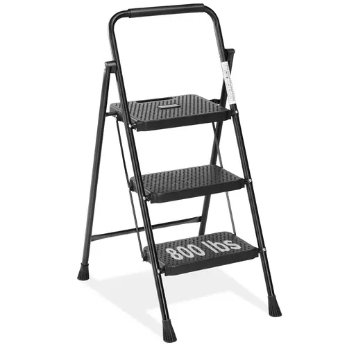 Sweetcrispy Telescoping Adjustable Ladder - Lightweight Portable Collapsible Step Stool, Durable Home Improvement Ladder for Kitchen Use, Ideal Gift for Fathers, Portable Collapsible Ladder, Sturdy Portable Ladder