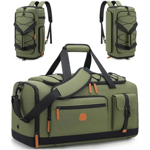 3-in-1 Sports Gym Bag with Shoe & Laptop Compartment – 35L Carry-On Duffel Backpack for Men & Women, Anti-Theft Weekender Bag for Travel & Workout Trainer Bag