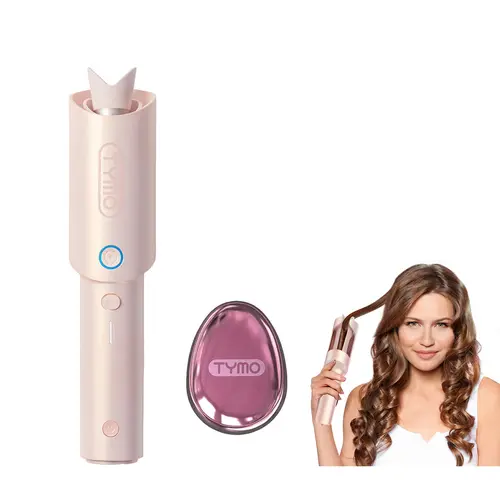 【Live Only】TYMO CURLGO PRO - Automatic Curling Iron for Cordless Comfortable Styling, In the Car & Airplane, 2 Hour Battery Life, Talking Function, Negative Ion Technology, Ceramic Coating
