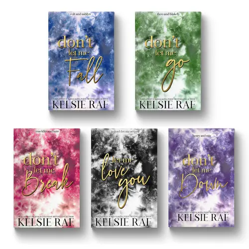 Kelsie Rae Don't Let Me Series 5-Book Gold Foil Hardback Bundle, Best-Selling Fiction Love Novels, Lockwood Heights College Town Setting Books