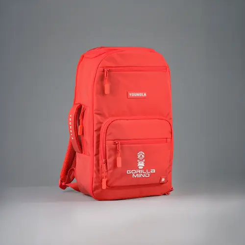 YoungLA X Gorilla Mind Plain Multi-Function Men's Backpack - Adjustable Strap, Back to School Shopping, College Backpack, Travel Bag