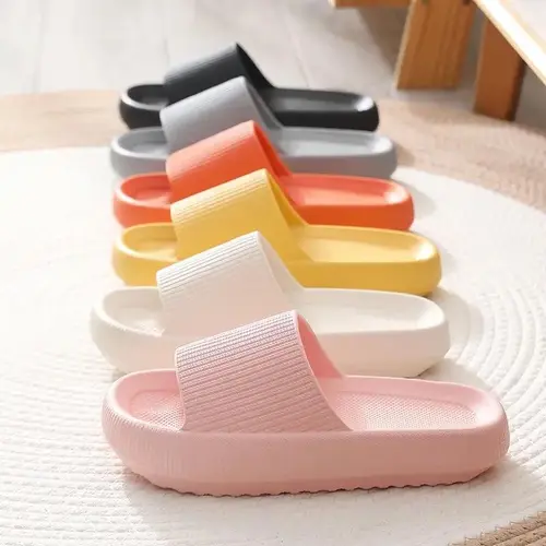 OZLOOK Women's Cloud Slides - Quick-Dry Non-Slip Pillow Footwear with Soft Thick Sole, Comfortable All Seasons Indoor-Outdoor Shower Slippers, Back to School Slippers for Women, Indoor Slippers, Comfortable Slippers