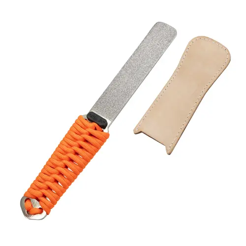 SHARPAL Dual-Grit Diamond Sharpening Stone File Sharpener - Coarse 325/Extra Fine 1200 Grit, 12 Micron, Stainless Steel Construction, Dry Sharpening, Handles Knives, Sharpens and Hones Hard Materials