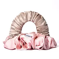 The Sleepy Tie Women's Luxe Satin Scrunchie & Bun Maker - Ponytail Holder for Overnight Blowout Protection, Reduces Frizz & Bedhead, Scrunchies, Ponytail Holders