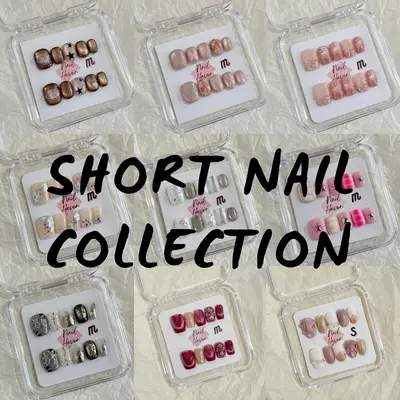 NailHaven| short nail collection |handpainted cute designs | short nails | acrylic press-on| fake nails |Handmade | high quality Press on nails 10 pcs|reusable nails|nail art|nail charm|handmade press ons|uña sacri lic as