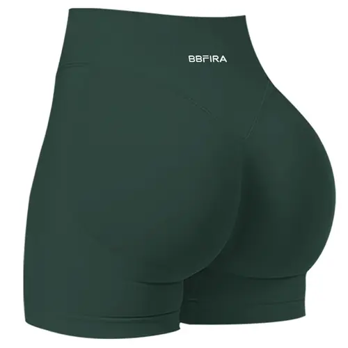 BBFIRA Women's Seamless Knit Breathable Anti-Perspiration High-Stretch Slim-Fit Sports Shorts Outdoor Running Cycling Shorts Fitness Shorts Butt-Lifting Yoga Pants for Women High-Waisted Breathable Knit Sports Shorts Stretchy Shorts