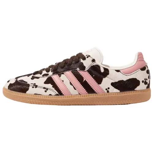 Adidas Samba OG 'Cow Print White Pink' Women's Retro Look Sneakers, True-to-Size Us Sizes 5-12 Women's Shoes, Casual Simplistic Mix-Color Sports Footwear for Everyday Walking