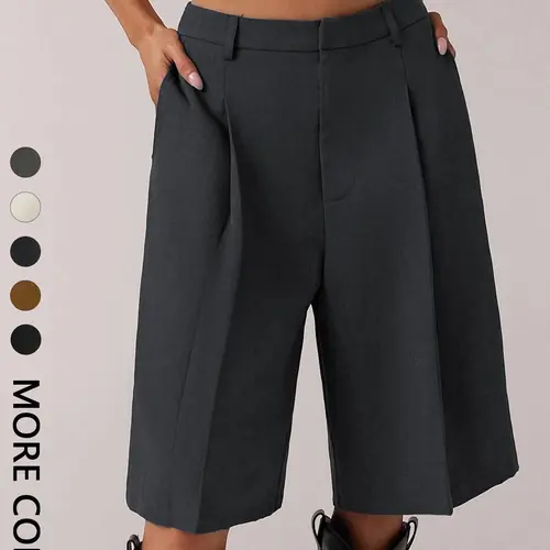 Women's Minimalist Casual Solid Color Fitted Pants, Comfortable and Aesthetic Stylish Trousers, Fashion Casual Comfy, Perfect for Daily Wear, Ladies Fashion Essential, Everyday, Casual Style Bottoms