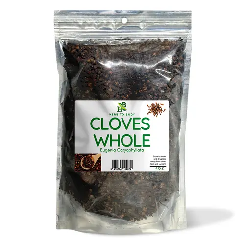 Cloves Whole -  4 oz (113 g) & 1lb (454 g) | Eugenia Caryophyllata | Wildcrafted | Dried Whole Clove Spice for Cooking & Tea | Herb To Body