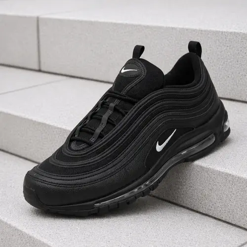 Nike Air Max 97 Black White Anthracite 921826-015 Men's Fashion Sneaker New