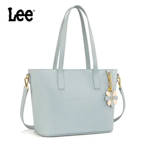 Lee large-capacity tote bag, laptop bag, made of leather, can be carried by hand or worn as a crossbody bag, with adjustable shoulder strap, suitable for work, shopping, travel, and school.