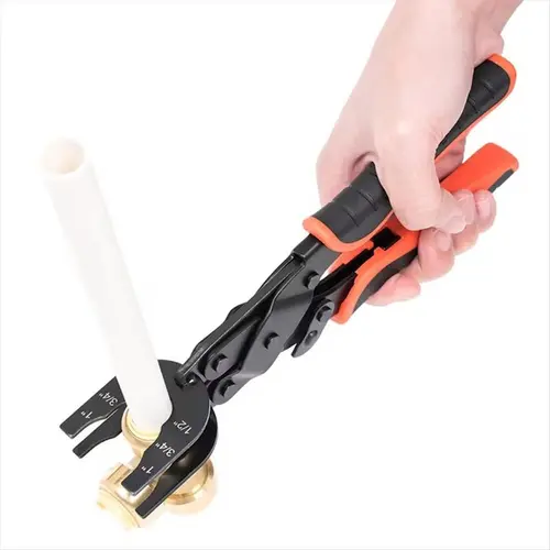Plumbing Push-Fit Fitting Disconnect Tong Removal Tool, 1/2 in-3/4 in-1 in Sizes, Compact Design, Wide Grip Handles, 1-Handed Operation, Easy Removal of Brass Push-To-Connect Fitting, Quick and Easy Disassembly, Pipe, Disassemble