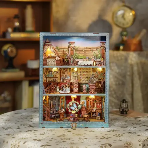 TONECHEER 3D Wooden DIY Story Frame Kit - Interactive Multi-Piece 3-D Puzzles, Travel Collector Item, Boredom Buster, Gift Ideas for Kids & Puzzle Lovers, Learning Through Play (TikTok Shop Spring Glow Up)