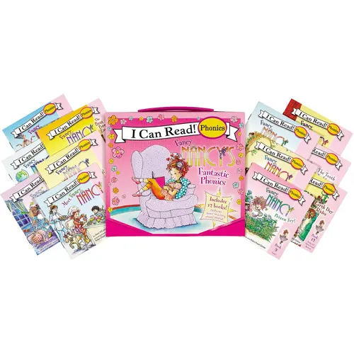 Fancy Nancy's 12-Book Fantastic Phonics Fun!: Includes 12 Mini-Books Featuring Short and Long Vowel Sounds (My First I Can Read) by Jane O'Connor [Paperback Book] The Perfect Back to School First Reader Collection for Preschool & Kindergarten
