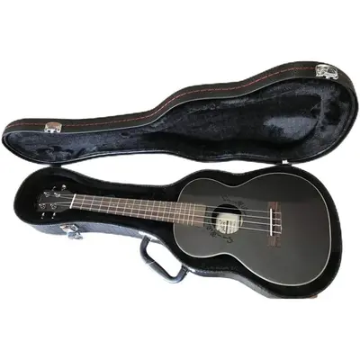 Glarry 26 Inch Python Pattern Leather Tenor Ukulele Case with Plush Storage for Ukulele Lover