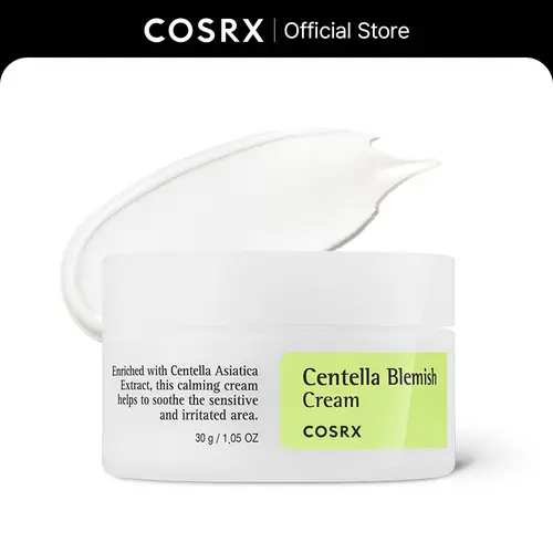 [COSRX Official] Centella Blemish Hydrating Cream (30g) - Cruelty-Free, Animal-Free Adult Skincare Moisturizer, Calming Formula for Sensitive Skin Repair, Soothes Irritation, Post-Inflammatory Marks, Hyperpigmentation Lightening