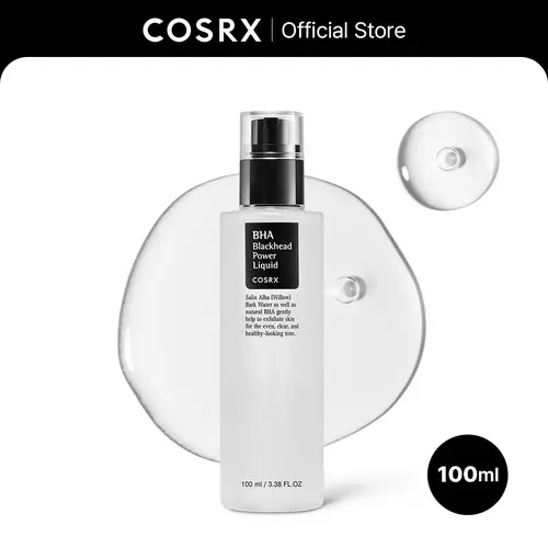 [COSRX Official] BHA Blackhead Power Liquid Exfoliating Serum - 4% BHA Gentle Skin Care Product, Acne Clearing Beauty Product for Dull & Acne-Prone Complexion, Refines Pores, Boosts Radiant Skin, 100ml, Skin Care Products, Facial