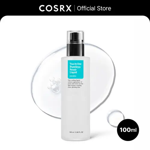 [COSRX Official] 2-in-1 Poreless Power Serum (100ml) - Lightweight Exfoliating Pore Refiner Serum & Essence for Acne Prone Skin, Tightening & Korean Glass Skin