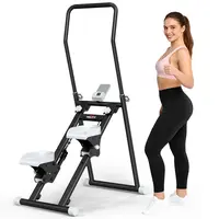 RELIFESPORTS Folding Vertical Climber Stair Stepper, Full Body Home Workout Machine with Adjustable Resistance & LCD Display, 300LBS Capacity At Home Gym Equipment