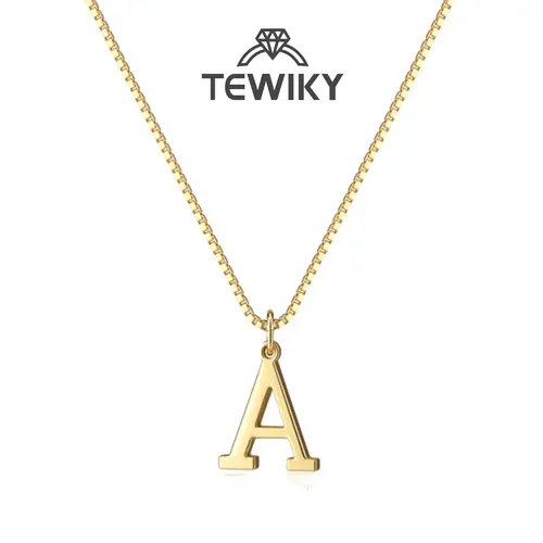 TEWIKY Initial Dainty Letter Necklace Tiny A-Z Pendant Choker Necklace Trendy Cute Personalized Monogram Name Necklace Jewelry For Teen Girls Gift For Black Friday Christmas Gift Modern Versatile Accessories For Valentineday