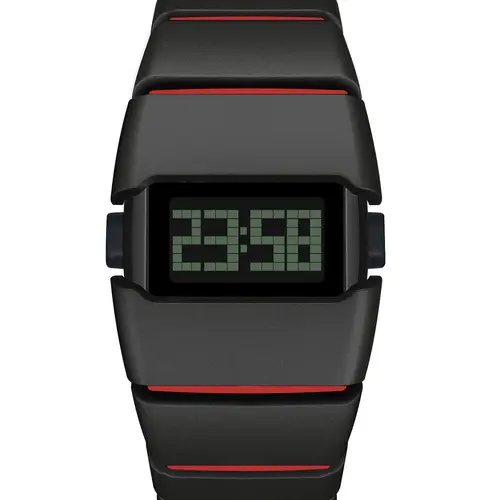 SHIYUNME 2528 Luxury Men's LED Electronic Watch Plastic Material Creative Design Unique Watch Man Casual Sports Trendy Wristwatch Digital Watch Waterproof Wristwatch