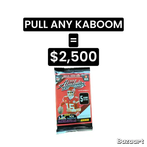 Panini 2025 Absolute Football Pack $2,500 BOUNTY