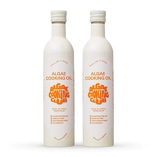Chef-Grade Algae Cooking Oil - Pure Culinary Oil with 13g Omega-9, High Smoke Point 535°F, Heart Healthy, Versatile for Any Kitchen