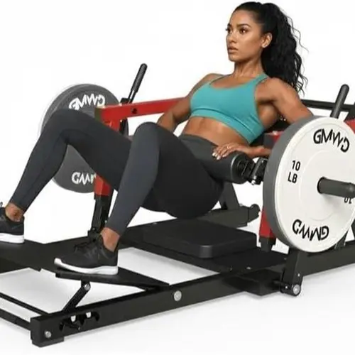 [2 packages shipping] Hip Thrust Machine, 800LBS Plate-Loaded Glute Bridge Machine with Weight Holder, Heavy Duty Butt Exercise Equipment for Glute Muscles Building and Butt Shaping, Adjustable Footboard