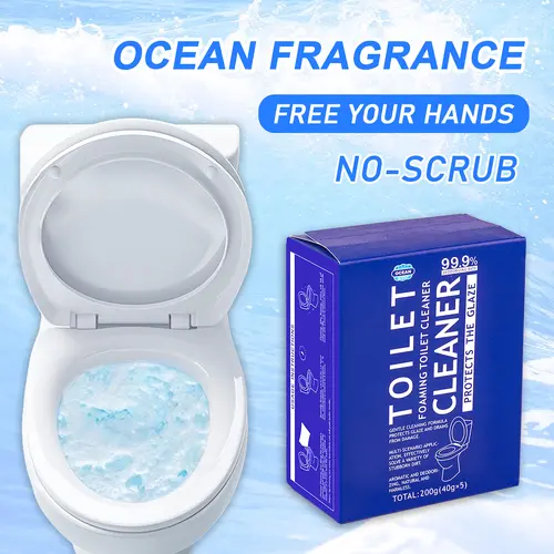 HERB ANGEL Toilet Cleaning Powder - Self-Activating Restroom Cleaner with Rich Foam, Effective for Bowl Freshness, Cleaning Toilet Cleaners for Home Care Supplies, Restrooms, Household Items, Miracle Powder