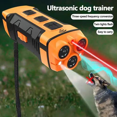 Dog Barking Deterrent Device Stops Bad Behavior - No Yelling Or Slapping Required, Long Range Ultrasonic, Portable Pet Training Dog Bite Deterrent, Training Whistle For Small/Medium/Large Dogs