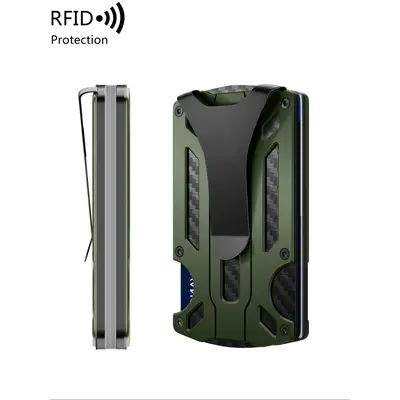 Father's Day Gift Men's Minimalist Slim RFID-Blocking Rfid Theft Proof Wallet, Plain-Color Business Card Holder for Daily Use