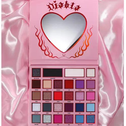 Diabla - Eye And Face Palette - 28 Highly Pigmented Shades + Magnetic Pans