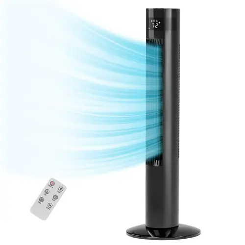 36 inch Tower Fan, Oscillation Fan with Remote Control, Standing Fan for Office, 3 Wind Modes, Time Settings, Portable Bladeless Floor Fans for Home with Children/Pets/Elders,back to school,back to school haul