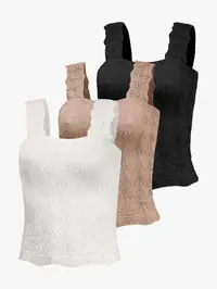 Women's Floral Embossed Sports Tank Top, Casual Solid Textured Sleeveless Sports Top for Yoga Gym Workout, Ladies Sportswear for All Seasons, Fitness Workout Vest, Sleeveless Gym Tops